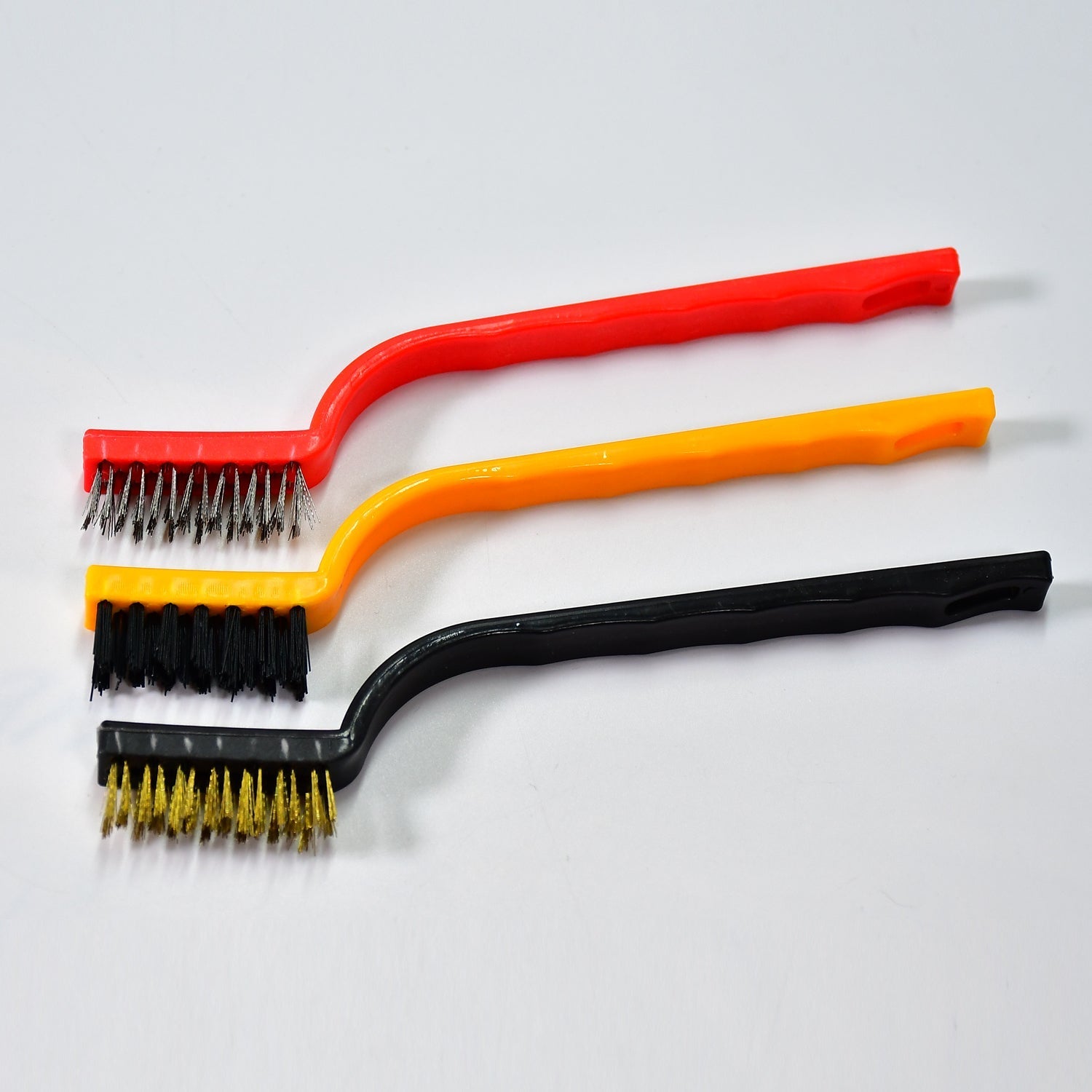 2166 3pc Mini Wire Brush Set Brass Nylon Stainless Steel Bristles Household Cleaning Brush for Gas Stove, Smoke Machine Tool Burner Tiles Tap Rust Removal Welding Slag Dirt & Paint Scrubbing. 2166 3pc Mini Wire Brush Set Brass Nylon Stainless Steel Bristles Household Cleaning Brush for Gas Stove, Smoke Machine Tool Burner Tiles Tap Rust Removal Welding Slag Dirt & Paint Scrubbing.